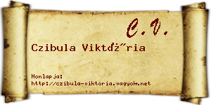 Czibula Viktória névjegykártya