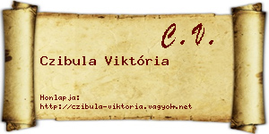 Czibula Viktória névjegykártya